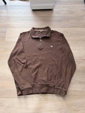 Vintage Brown Burberry quarterzip